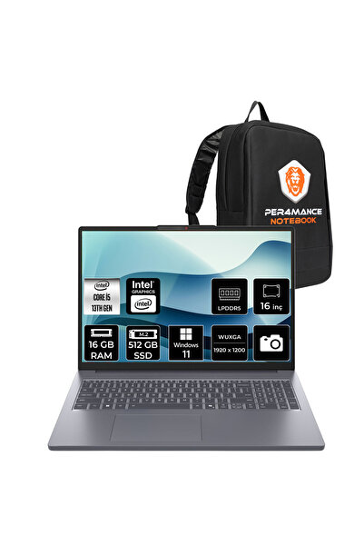 LENOVO IdeaPad Slim 3 i5 13420H 16GB 512GB SSD 16" FHD+ W11H Dizüstü Bilgisayar