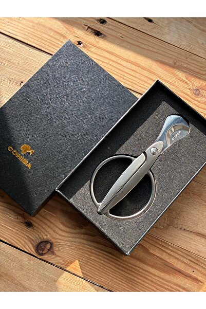 COHİBA Puro Makası Tüm Puroları Kesebilme Kapasite Metal Kasa Çelik Bıçaklar