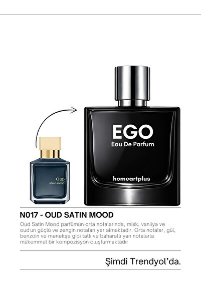 homeartplus N017 - ( OUD SATIN MOOD ) 50 ML Nişh kalite odunsu Erkek Parfüm