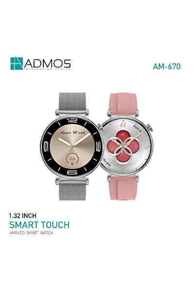 ADMOS AM-670 Luxury AMOLED Smartwatch Edition with Triple Interchangeable Bands