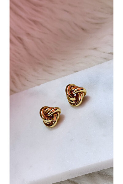 iky aksesuar Women Knot Earrings
