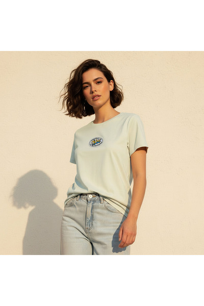 SP Characters Cotton T-shirt with Minions Applique Detail
