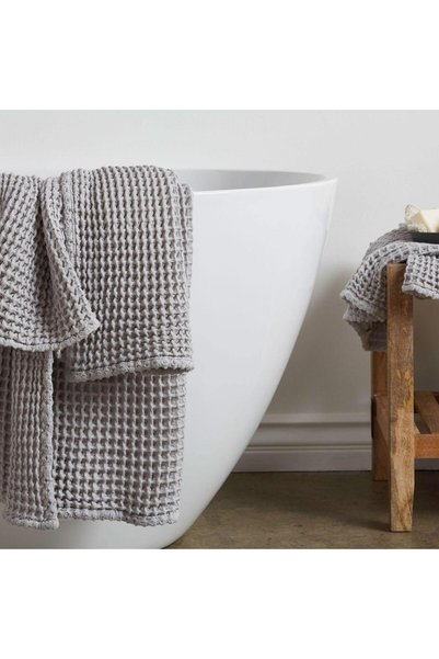 Anne Sesi Premium Waffle 2-Piece Bath Towel Set 100% Cotton, Ultra Soft, Absorbent, Quick Drying, Bohemian, Minimalist