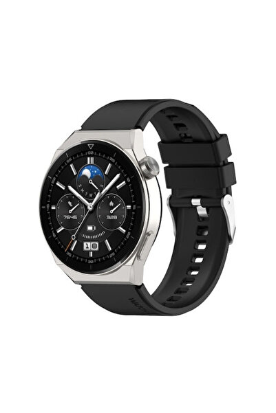 OEM Λουράκι Σιλικόνης Μαύρο (Huawei Watch GT Runner 22mm) SYA001905901A