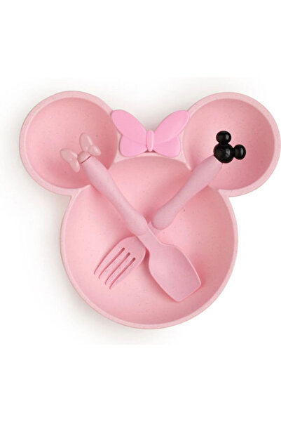 OEM Σετ Φαγητού "Μίνι" από Μελαμίνη Ροζ