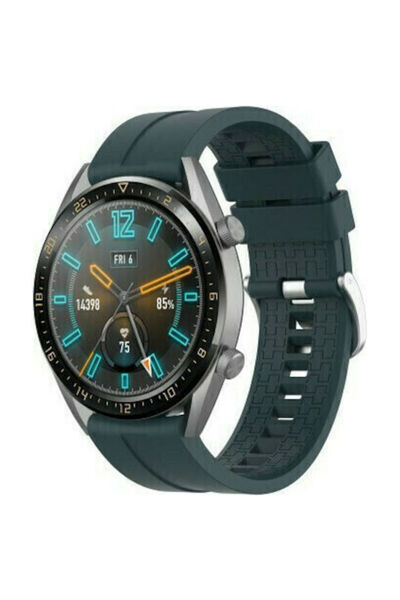 OEM Λουράκι Σιλικόνης Huawei Watch Gt 6 6 Pro 46mm Μαυροπράσινο