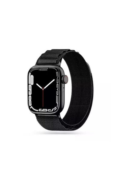 OEM Υφασμάτινο Μαύρο Λουράκι (Apple Watch 49mm / 45mm / 44mm / 42mm)
