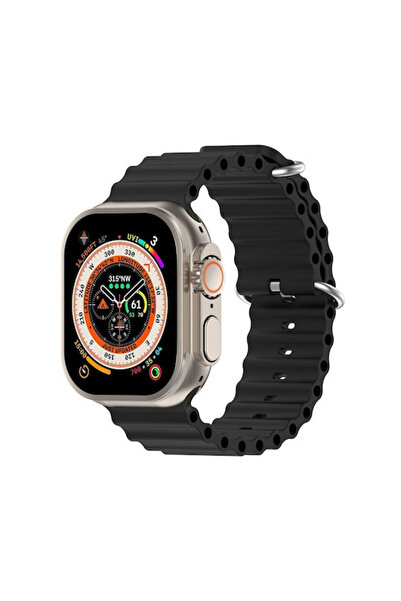 OEM Λουράκι Σιλικόνης Ocean Μαύρο (Apple Watch Ultra 49mm / 45mm / 44mm / 42mm)