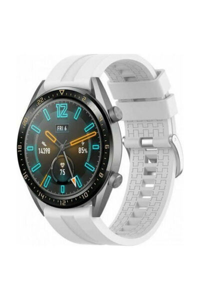 OEM Λουράκι Σιλικόνης Λευκό για (Huawei Watch GT/GT Pro 2/3/4/5 / Ultimate 46mm)