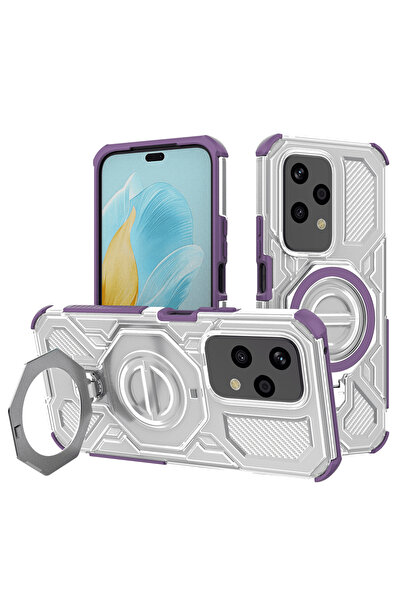 Techsuit Husa pentru Honor 200 Lite, Carbon Shield PRO, protectie antisoc, mov