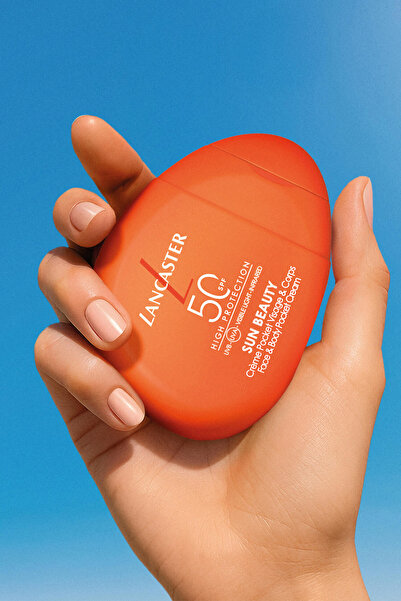 Lancaster Sun Beauty Face & Body Pocket Cream SPF50 - Çanta Boy Yüz ve Vücut Güneş Kremi 30 ML