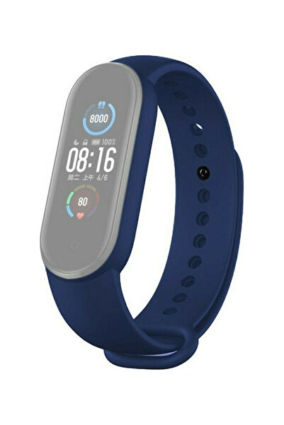 OEM Λουράκι Σιλικόνης Μπλε του Μεσονυχτίου (Mi Smart Band 5/Mi Smart Band 6)