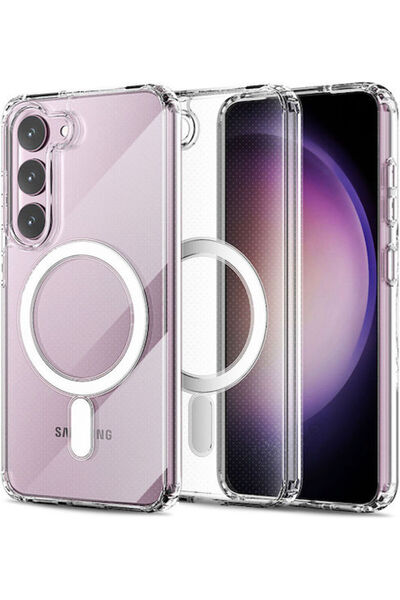 OEM Θήκη Samsung Galaxy S23 Plus MagSafe Σιλικόνης Διάφανη