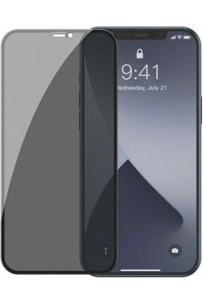 OEM Προστασία Ιδιωτικότητας Πλήρους Κάλυψης Σκληρυμένο Γυαλί Μαύρο (iPhone 13...