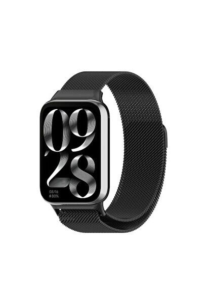 OEM Xiaomi Mi Band 8 Pro Redmi Watch 4 Μαύρο Μαγνητικό Ατσάλινο Διχτυωτό Λουρ...