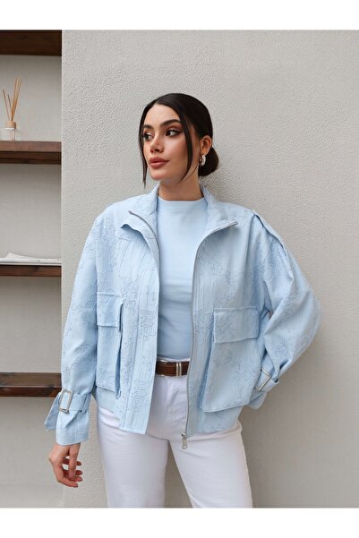 ESRAHELVACI Μπουφάν - Μπλε - Κανονική εφαρμογή