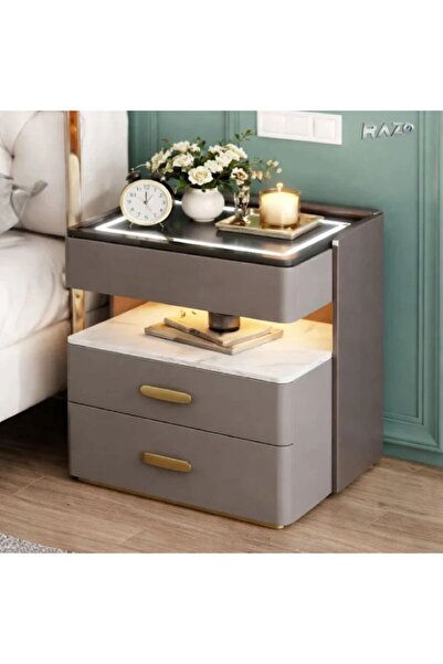 CasaDesteapta.ro Νυχτερινό τραπέζι - Γκρι