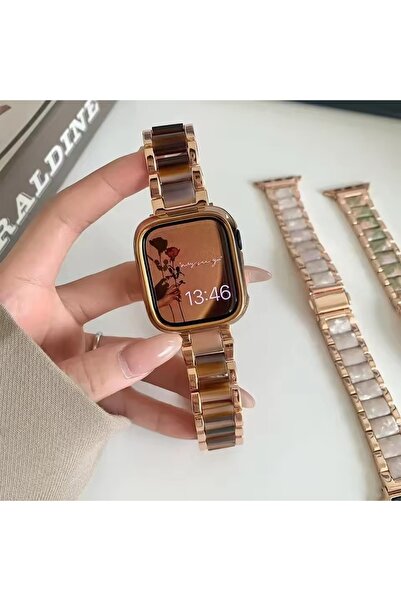 Alstrap Watch 11-10(42mm) 9-8-7 (41mm) 6 5 4 SE(40mm) Uyumlu Seramik Metal Şı...