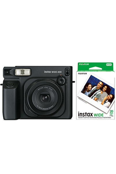Fujifilm Instax Wide 400 SİYAH Fotoğraf Makinesi ve 20'li Film