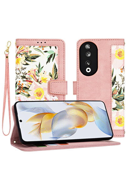 Techsuit Husa pentru Honor 90, FlipCraft, protectie antisoc, roz