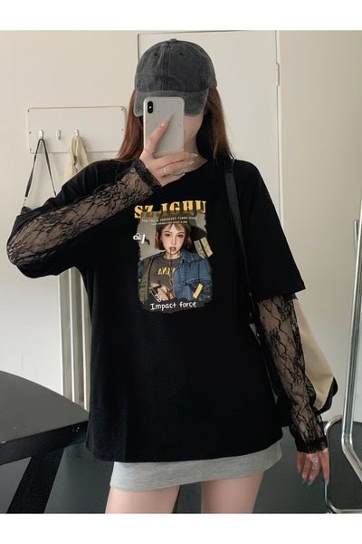 Toum T-Shirt - Μαύρο - Oversize