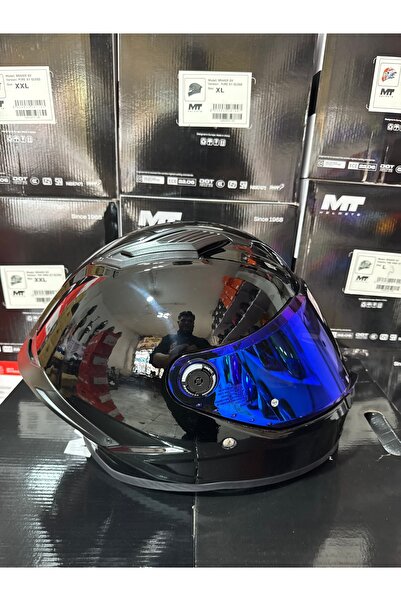 MT Helmets Stinger 2 Pure Parlak siyah kask (şeffaf vizörlü) biçimde gönderilecektir