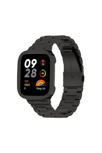 OEM Λουράκι από ανοξείδωτο ατσάλι, μαύρο (Redmi Watch 3) EDA004342801A