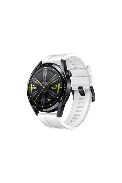 OEM Λουράκι Σιλικόνης Λευκό (Huawei Watch GT3 (46mm))