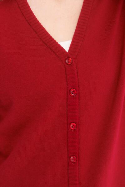 Desen Γυναικείο μινιμαλιστικό μπουφάν με μακριά μανίκια και λαιμόκοψη V - Cas...