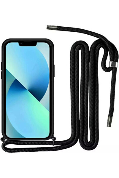 OEM Θήκη Πλάτης Σιλικόνης με Λουράκι Μαύρο (Redmi Note 8 Pro)