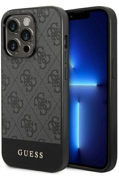 OEM ΘΗΚH GUESS iPhone 14 Pro 6,1 ΣΚΟΥΡΟ ΓΚΡΙ