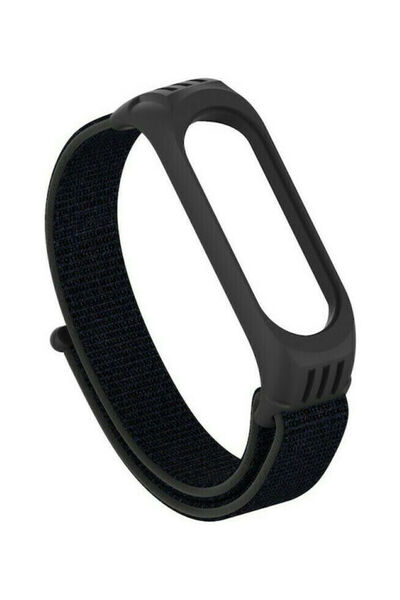 OEM Nylon Texture Λουράκι Υφασμάτινο Μαύρο (Mi Band 3/Mi Smart Band 4)
