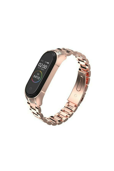 OEM ΛΟΥΡΑΚΙ ΜΠΡΑΣΕΛΕ ΓΙΑ MI BAND 3/4/5/6 ΡΟΖ ΧΡΥΣΟ