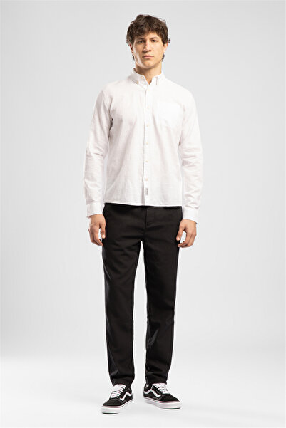 Lee Cooper Zarse Men's Regular Tapered Fit Pants Black