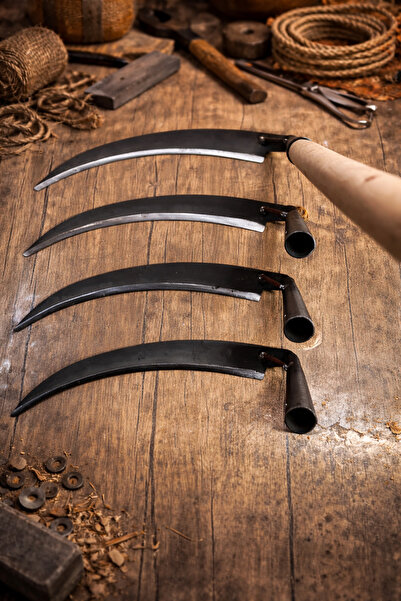 YILPAX Tırpan (orak) ot biçme 1.sınıf çelik saplı tırpan 40 cm (sapdahil)