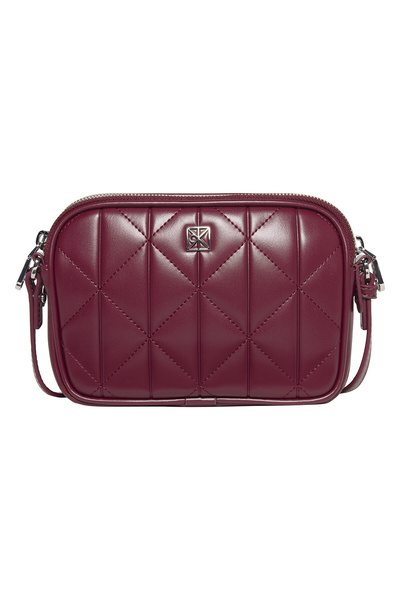 Calvin Klein Quilted Camera Bag Women's Red Shoulder Bag