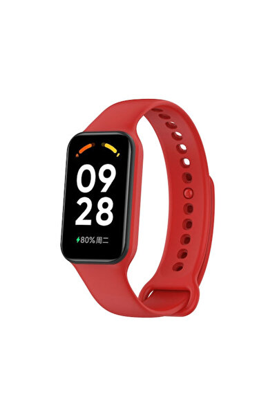 OEM Silicone Λουράκι με Πλαίσιο Κόκκινο (Smart Band 8 Active) SYA002388101E