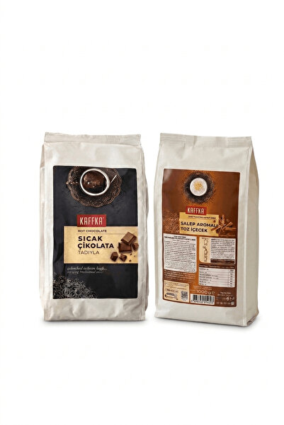 KAFFKA İkili Keyif Paketi - 1000g Geleneksel Salep & 1000g Sıcak Çikolata