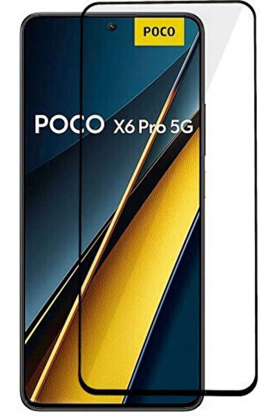 OEM Σκληρυμένο Γυαλί Μαύρο (Poco X6 Pro) 0.84