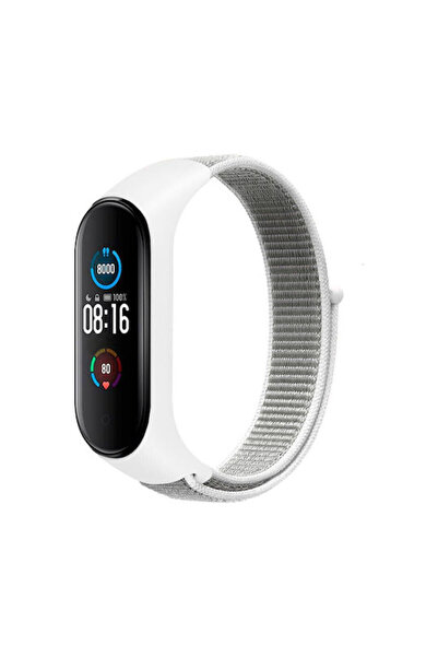OEM Λουράκι Υφασμάτινο Λευκό (Xiaomi Mi Band 3, Mi Band 4, Mi Band 5) 6484