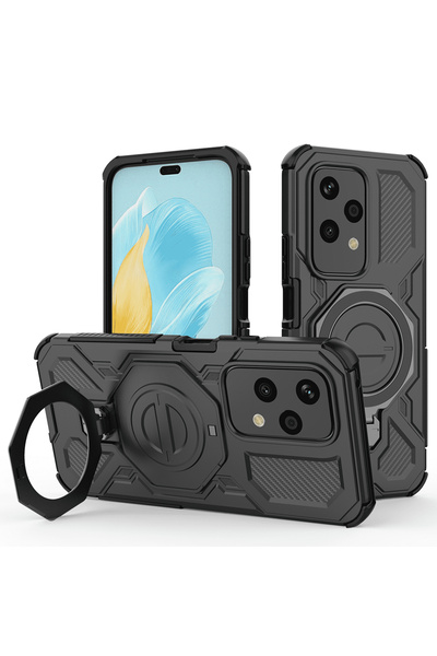 Techsuit Husa pentru Honor 200 Lite, Carbon Shield PRO, protectie antisoc, negru