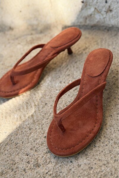 I Love Shoes Arlene Heeled Flip Flops Tile Suede
