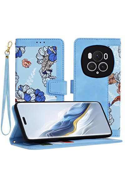 Techsuit Husa pentru Honor Magic6 Pro, FlipCraft, protectie antisoc, bleu