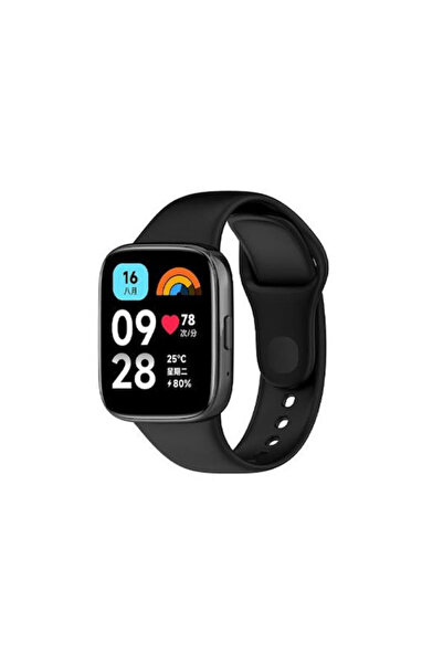 OEM Λουράκι Σιλικόνης Μαύρο (Redmi Watch 3 Active)