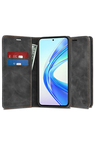 DAMUR Husa Flip LeatherEco Honor X7b / X7b 5G / 90 SMART, Buzunar Card, Piele...