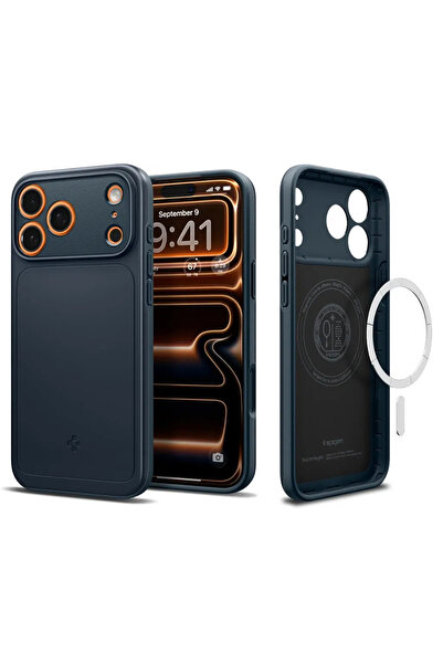 Spigen iPhone 17 Pro Max Case, Thin Fit MagSafe (ACS10277), shockproof, blue