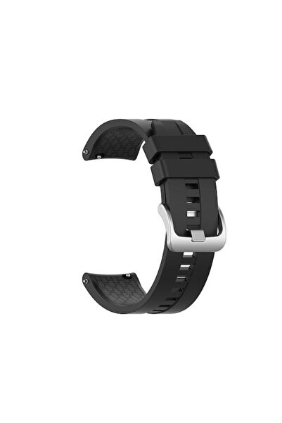 OEM Με Hexagon Texture Λουράκι Σιλικόνης Μαύρο (Amazfit Bip 5) 3435AT6610