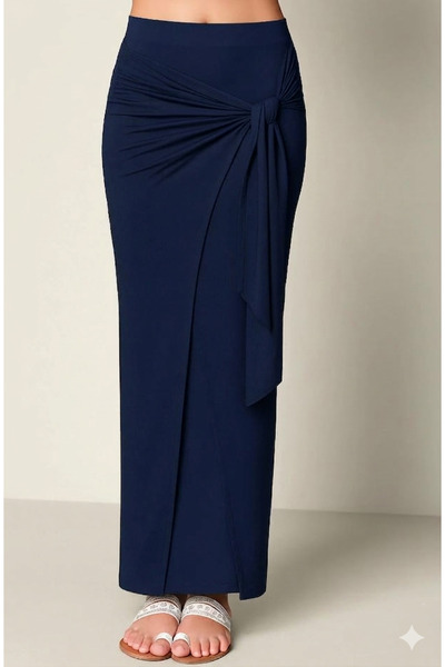 CNG MODA Λιτή φούστα - Ναυτικό μπλε - Μακρύ