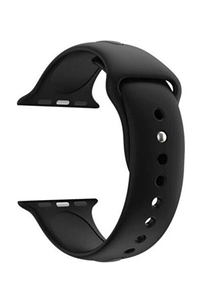 OEM Λουράκι σιλικόνης Μαύρο (Apple Watch 42/44/45/49mm)