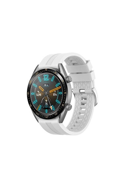OEM Twill Λουράκι Σιλικόνης Λευκό (Huawei Watch GT / GT2 / GT 2e (46mm))